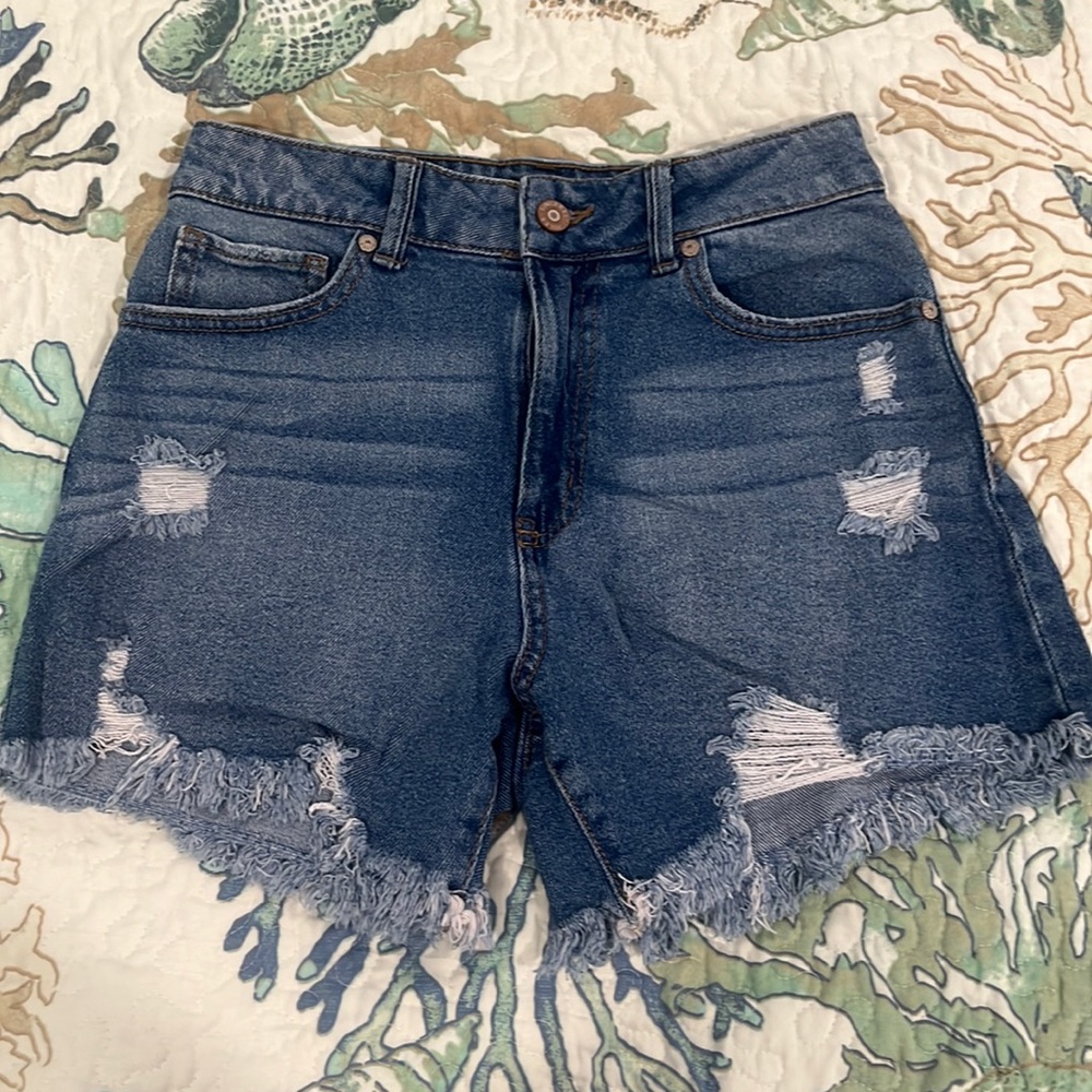 NWOT Sincerely Jules Size 3/26 distressed shorts